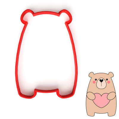Cortador Oso Galletón N°7 Plástico