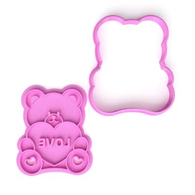 Cortador + Marcador Oso Love Plástico1
