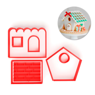 Set Cortador Casa Jengibre Mini 7 Piezas Plástico