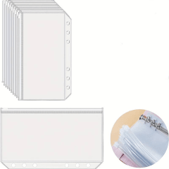 Sobre Pvc O Carpeta A6 Para Organizador De Gastos - 5 Un. Transparente