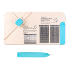Plegadora Perforadora De Papel Sobres, Cajas Y Lazos 3 En 1 Naranja Esquinas