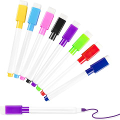 Set Marcador Plumón Pizarra Colores Con Borrador 8 Colores