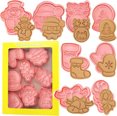 Set Cortador Marcador Navidad N°4 8 Diseños