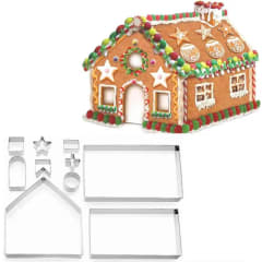 Set Cortadores Metálicos Casa de Jengibre 10 Piezas