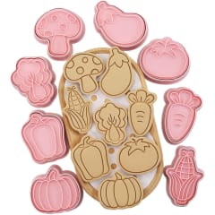 Set Cortador Marcador Vegetales 8 Diseños