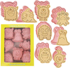 Set Cortador Marcador Monstruos 8 Diseños