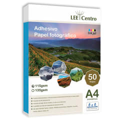 Papel Adhesivo Fotográfico Glossy 115 Gr. A4 50h Leecentro