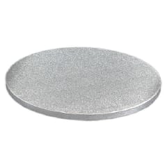 Bandeja Plateada Redonda 40 cm. Gruesa