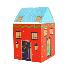 Set Cajas Casa Navidad N°6 14x8,5x8,5 cm. 4 Unidades