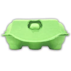 Caja para 6 Huevos Cartón Verde Menta 6 Unidades