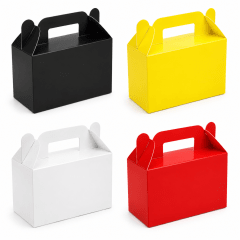 Set Cajas Cartulina con Manilla 14x6x11 cm. 6 Unidades Colores