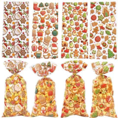 Set Bolsa Celofán Navidad N°2 12,5x27 cm. 12 Unidades