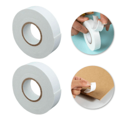 Cinta Adhesiva Foam Doble Cara 18mm x 2 mts. - 2 Unidades.