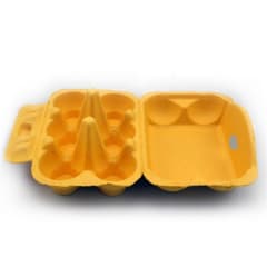 Caja para 6 Huevos Cartón Naranjo 6 Unidades