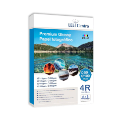 Papel Fotográfico Glossy 115 gr. 4R 10x15 cm. Lee Centro
