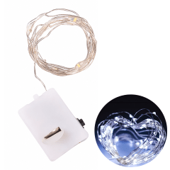 Guirnalda Luces Hada Blanco 10 Led - 1 Metro - 10 Unidades