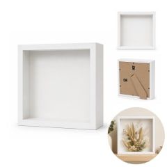 Marco Profundo Caja de Sombras Blanco 21,5x21,5x4,5 cm.