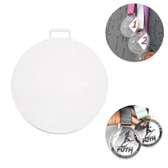 Medallas Acrílicas Transparentes Para Personalizar 6,5 cm. 10 Unidades
