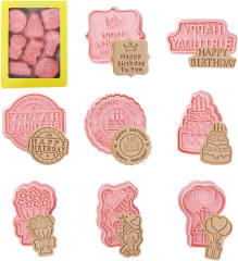 Set Cortador Marcador Cumpleaños 8 Diseños