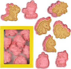 Set Cortador Marcador Unicornios 8 Diseños