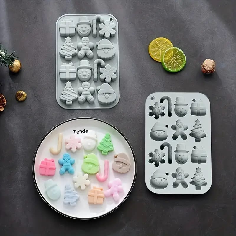 Molde Silicona 14 Figuras de Navidad4