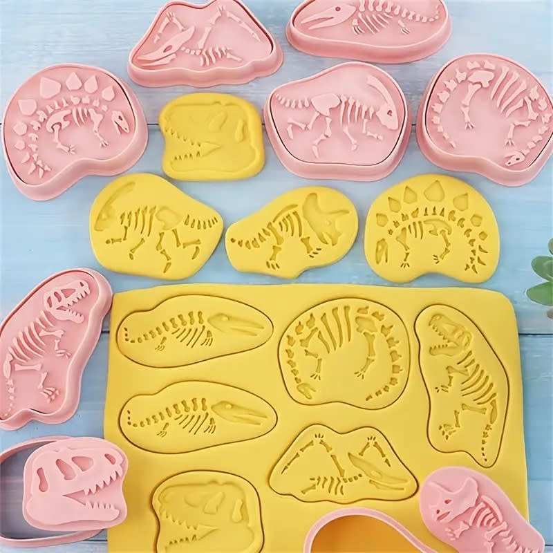 Set Cortador Marcador Fósiles de Dinosaurio 8 Diseños4