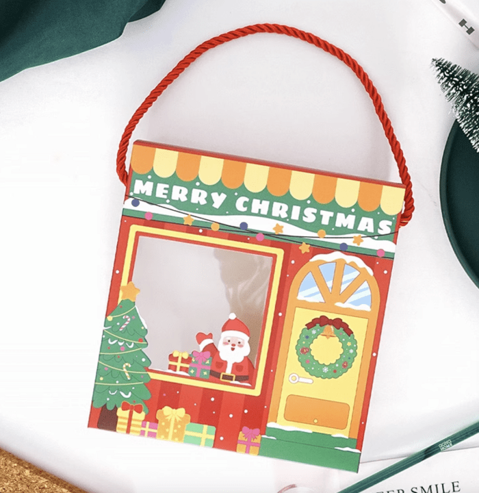 Set Cajas Tienda Navidad con Cuerda 16,5x15,5x6 cm. - 4 Unidades8