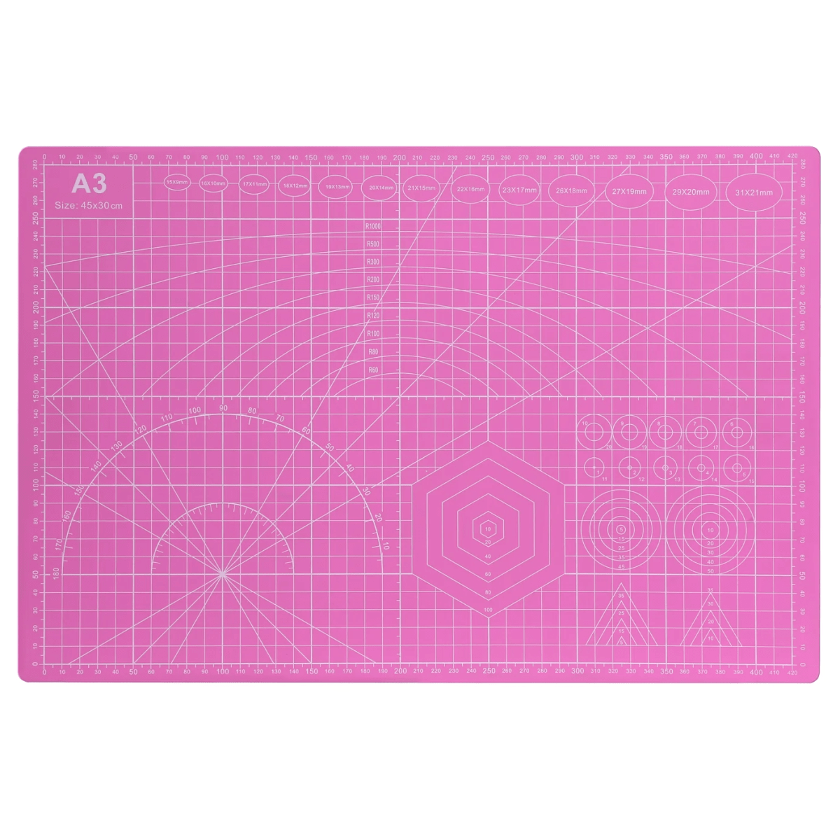 Tabla Base de Corte Salvacorte A3 Rosado 30x45 cm. 0