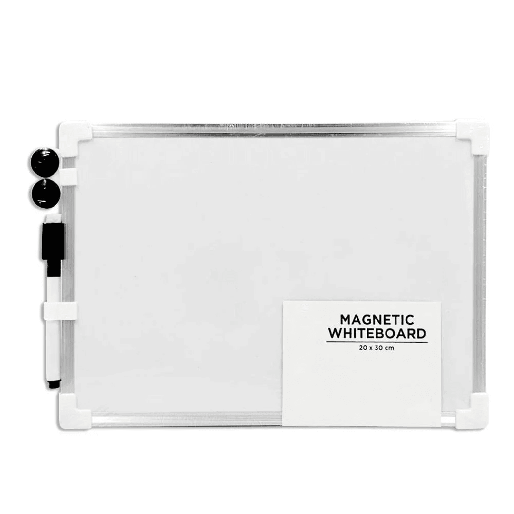 Pizarra Magnética Doble Cara Marco Aluminio 20x30 Cm. Blanco4