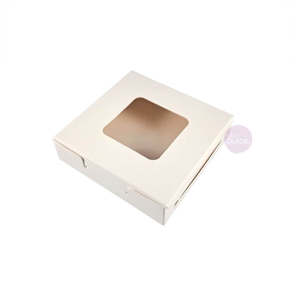 Caja Cartulina 10x10x2.5 cm. Blanca1