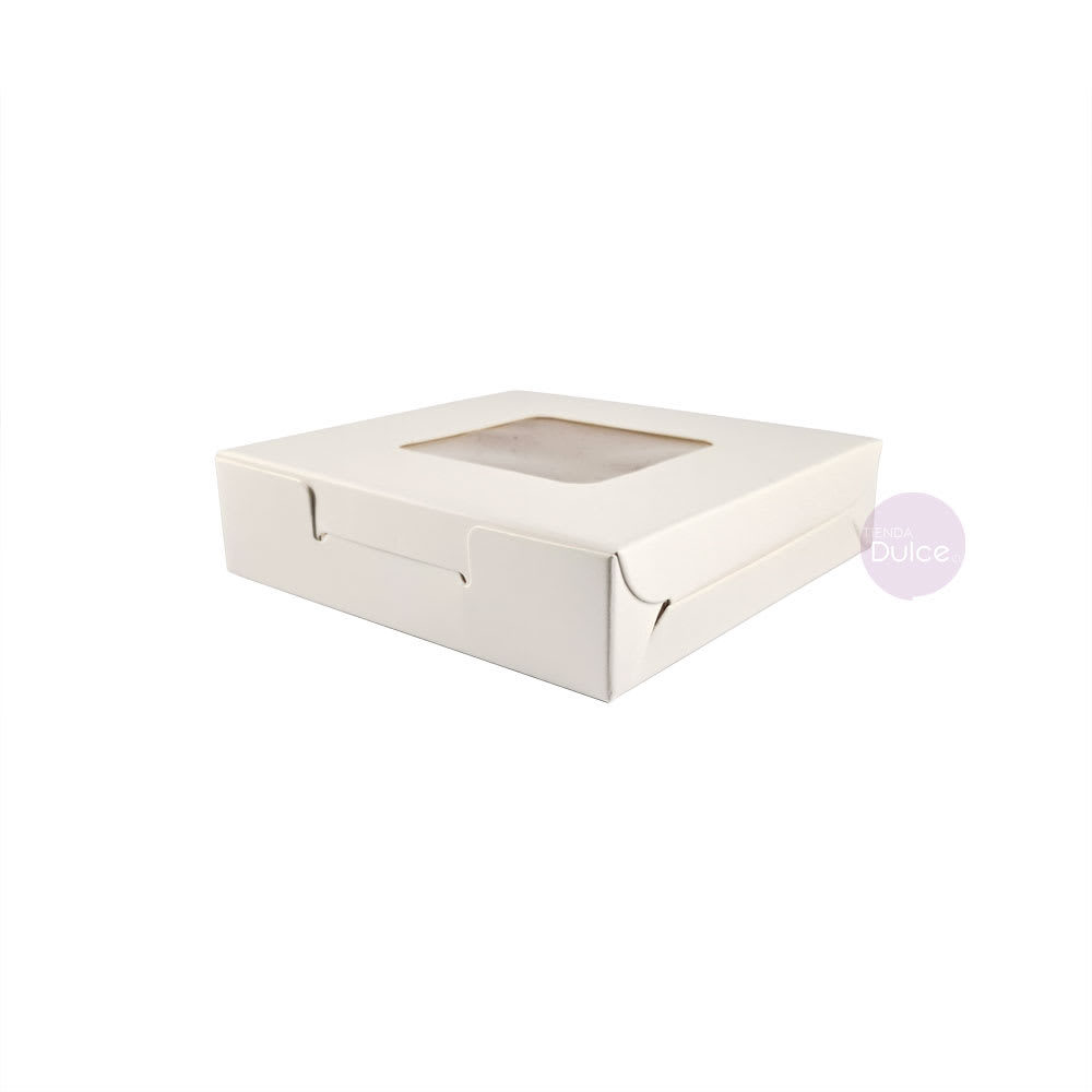 Caja Cartulina 10x10x2.5 cm. Blanca2