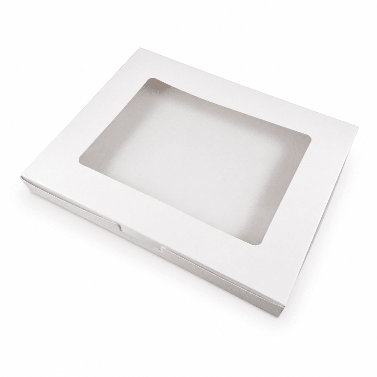 Caja Cartulina Blanca para 12 Alfajores 25x20x2.5 cm. 10 Unidades3