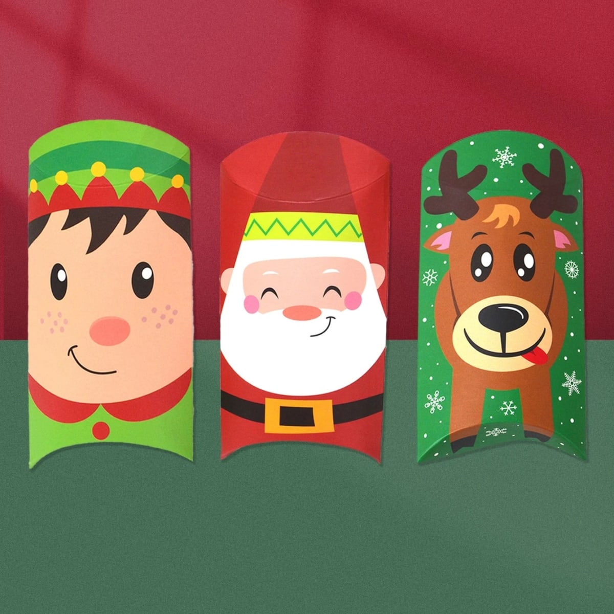 Set Cajas Dulces Navidad 11,5x6,5x2,5 cm. - 6 Unidades4