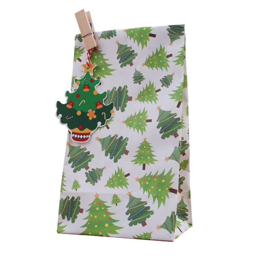 Set Bolsas de Papel Navidad con Sticker y Tag - 12 Unidades5