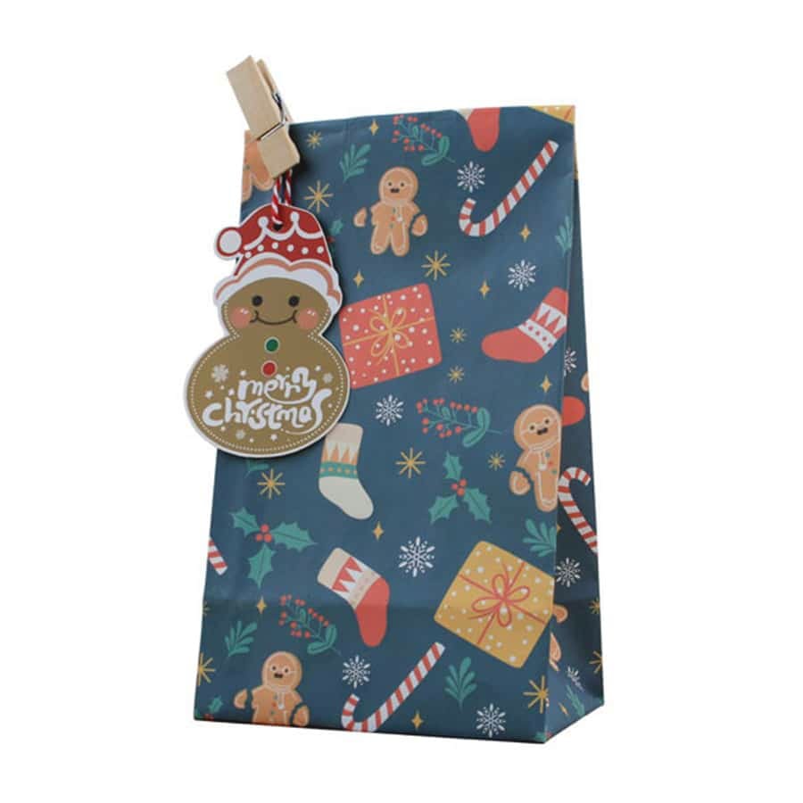 Set Bolsas de Papel Navidad con Sticker y Tag - 12 Unidades6