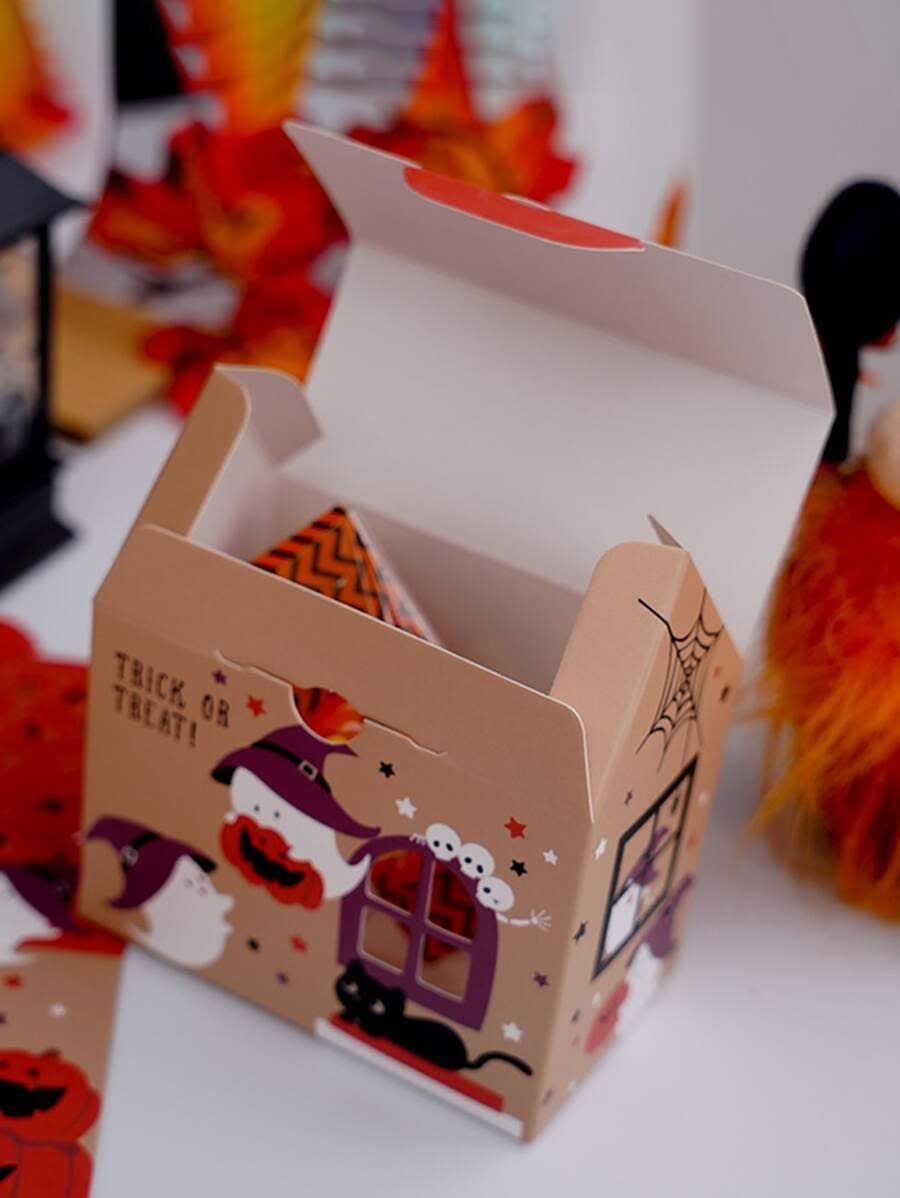 Set Cajas Casa Halloween 12x11x6,5 cm. - 4 Unidades6