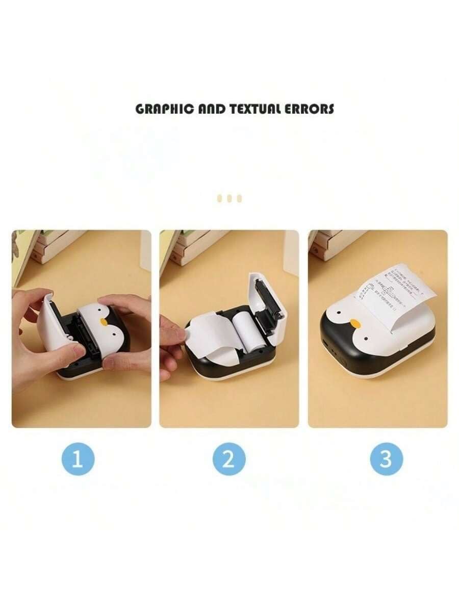 Mini Impresora Térmica Portátil 58 mm. Bluetooth Recargable Pinguino4
