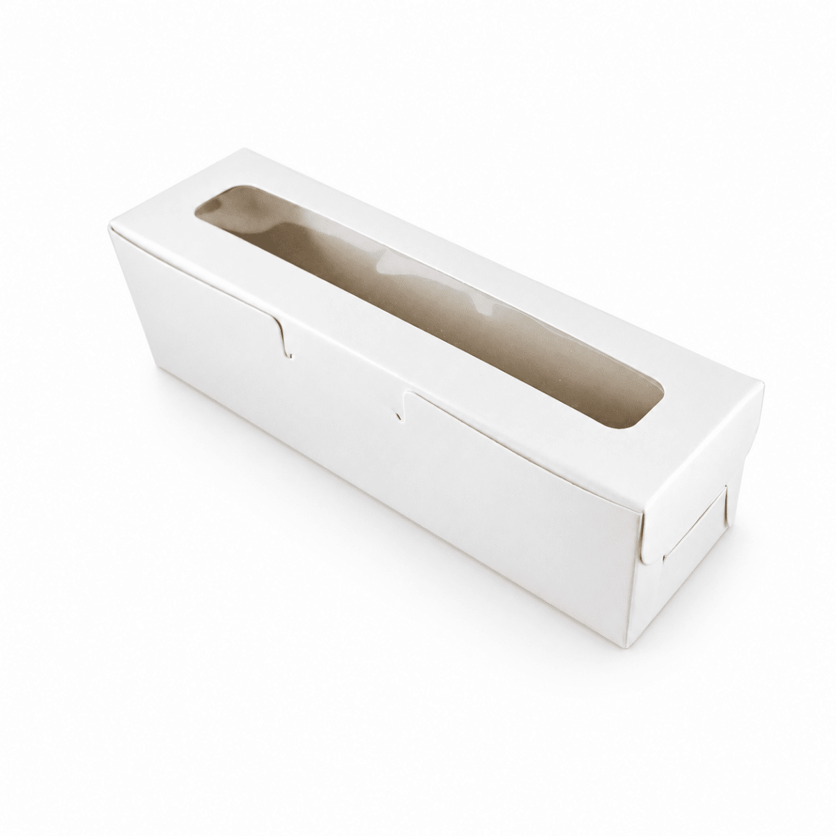 Caja Cartulina Blanca para Macarrones 18x5x5 cm. 10 Unidades1