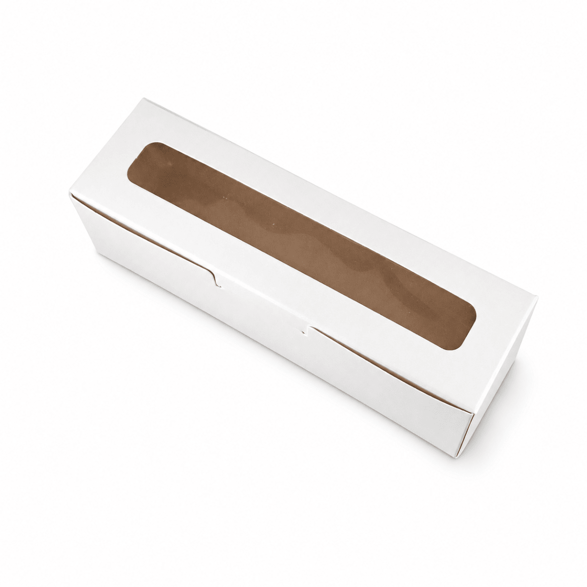 Caja Cartulina Blanca para Macarrones 18x5x5 cm. 10 Unidades3