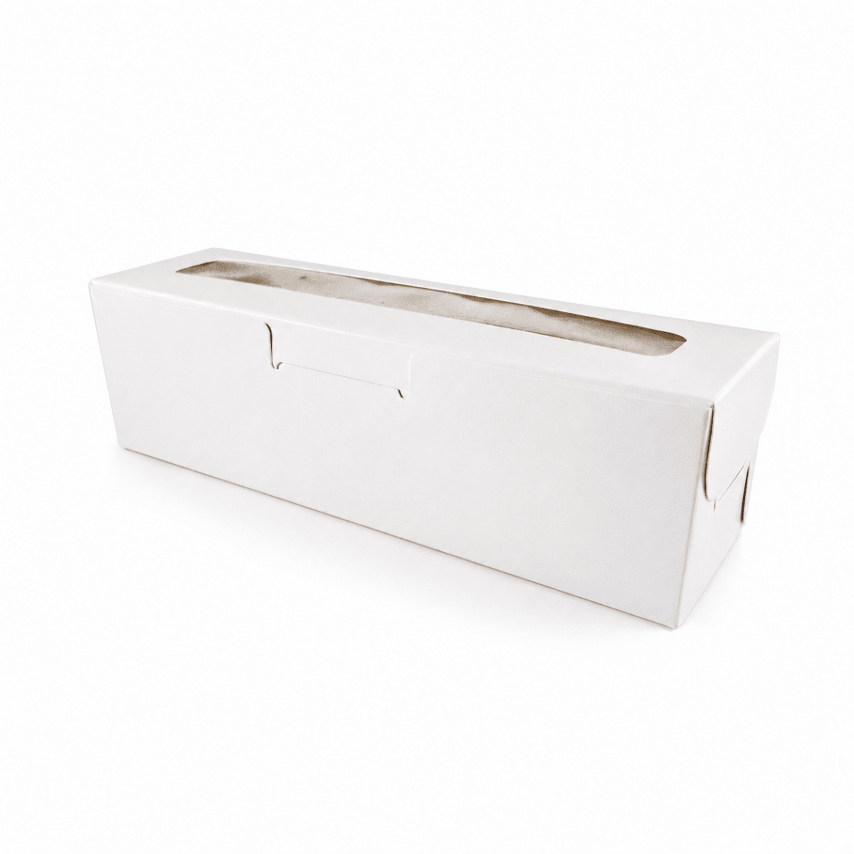 Caja Cartulina Blanca para Macarrones 18x5x5 cm. 10 Unidades2