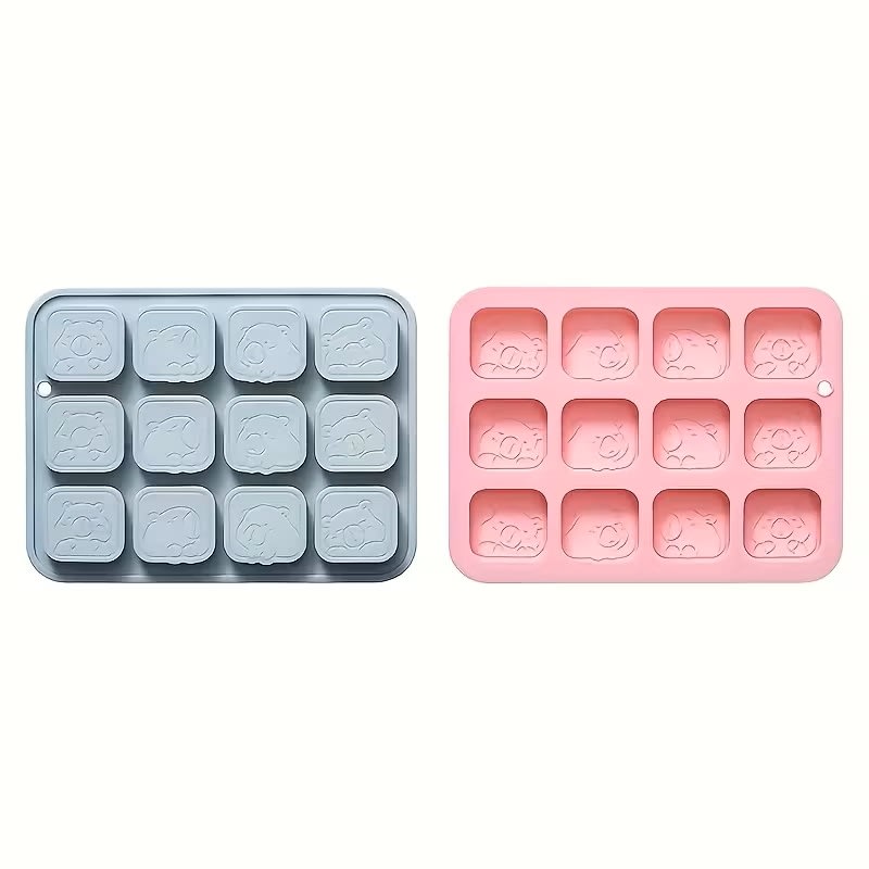 Molde Capibaras Bloques 12 Cavidades Silicona4