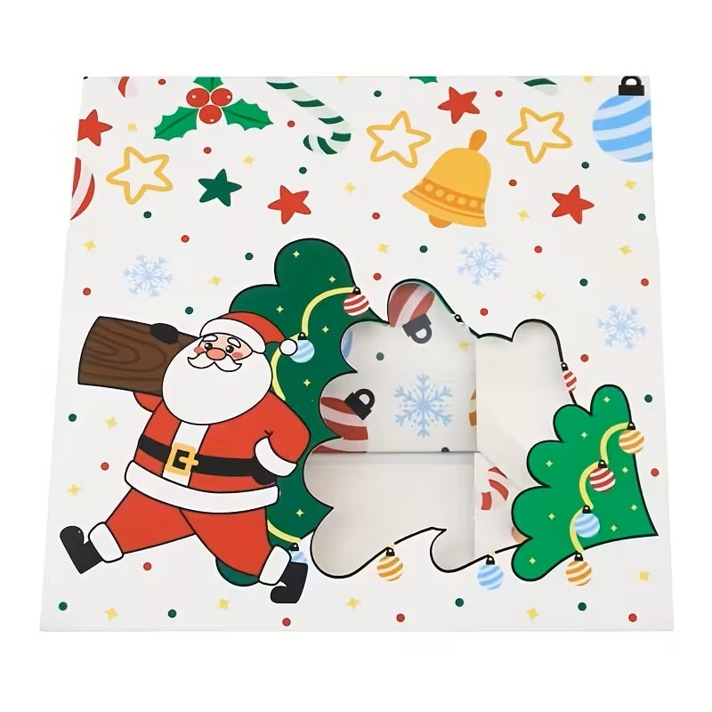 Set Cajas Navidad N°8 Santa Blanco 4 Unidades2