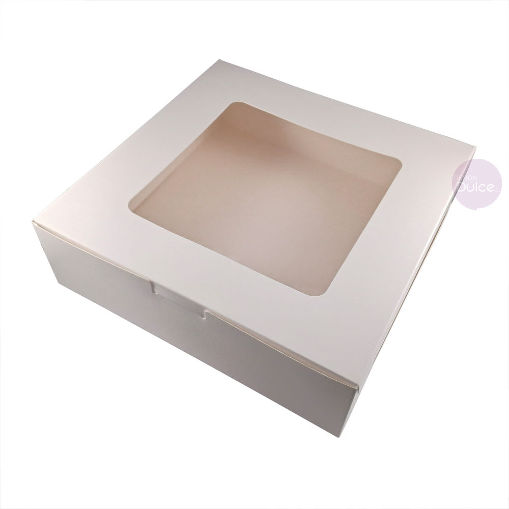 Caja Cartulina 25x25x7.5 cm. Blanca1