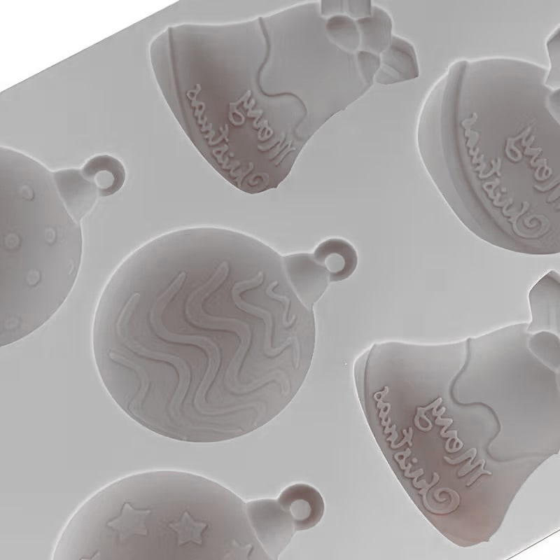 Molde Adornos Navideños 6 Cavidades Silicona3