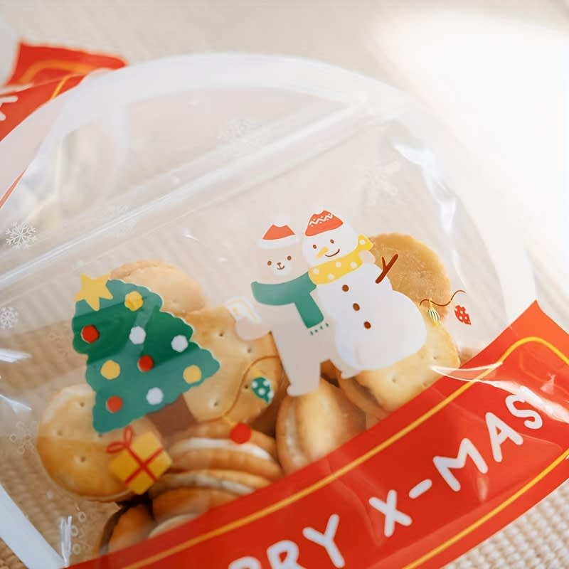 Bolsa Doypack Bola de Nieve con Fuelle y Cierre 16x18 cm. 5 Unidades6