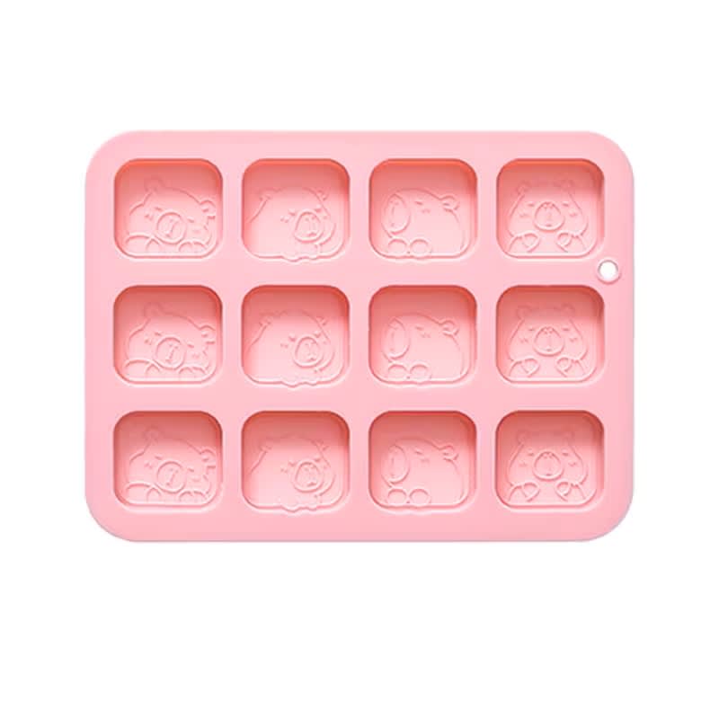 Molde Capibaras Bloques 12 Cavidades Silicona3
