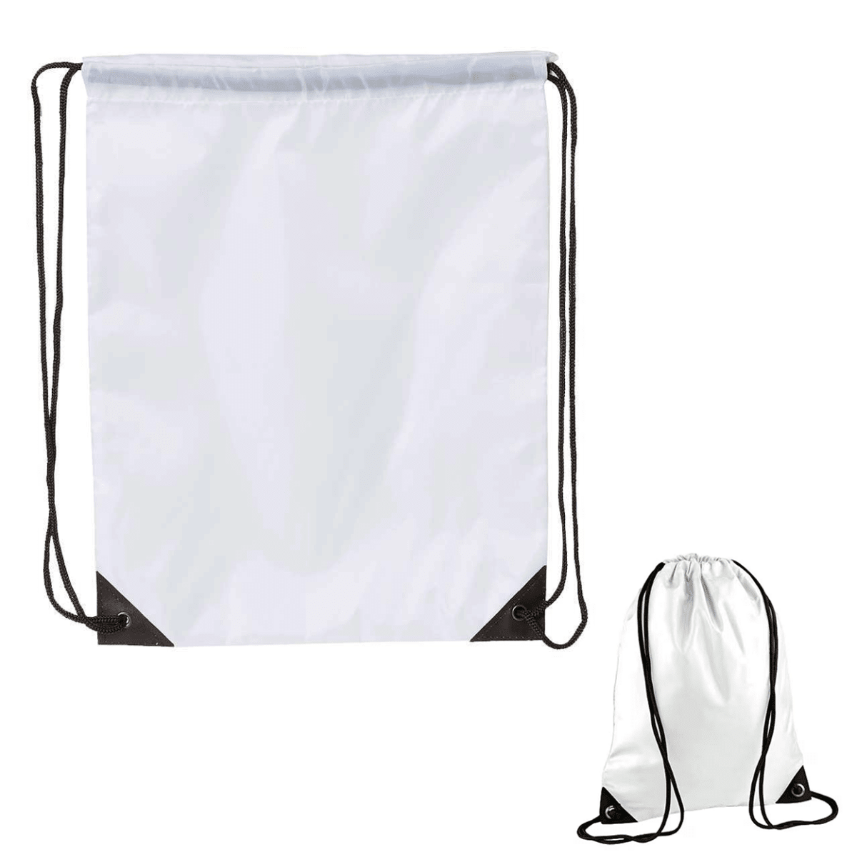 Morral Mochila Bolsa Tela Sublimar 32x42 cm. Blanco1