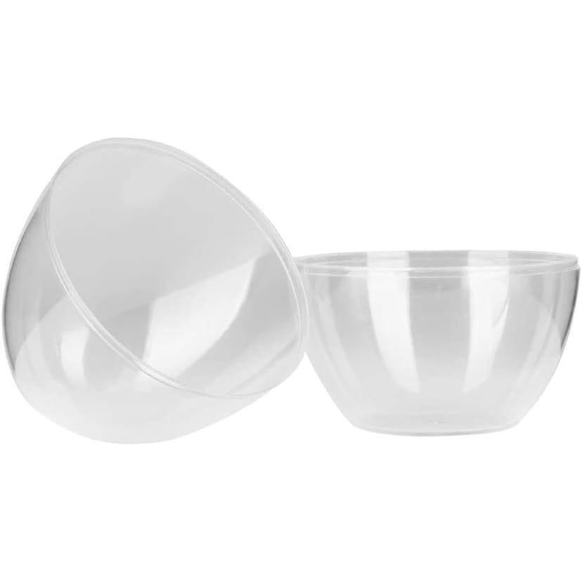 Huevo Acrílico Transparente 12x9 cm. 5 Unidades6