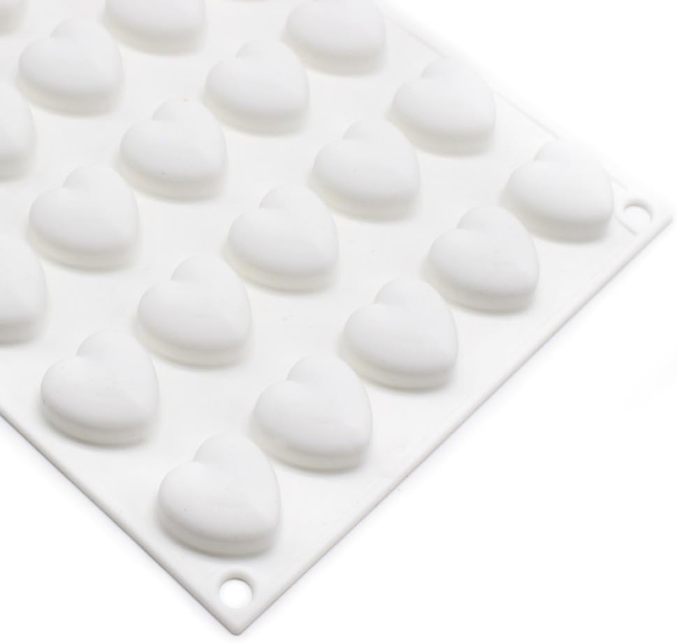 Molde Chocolate Corazones 35 Cavidades Silicona2
