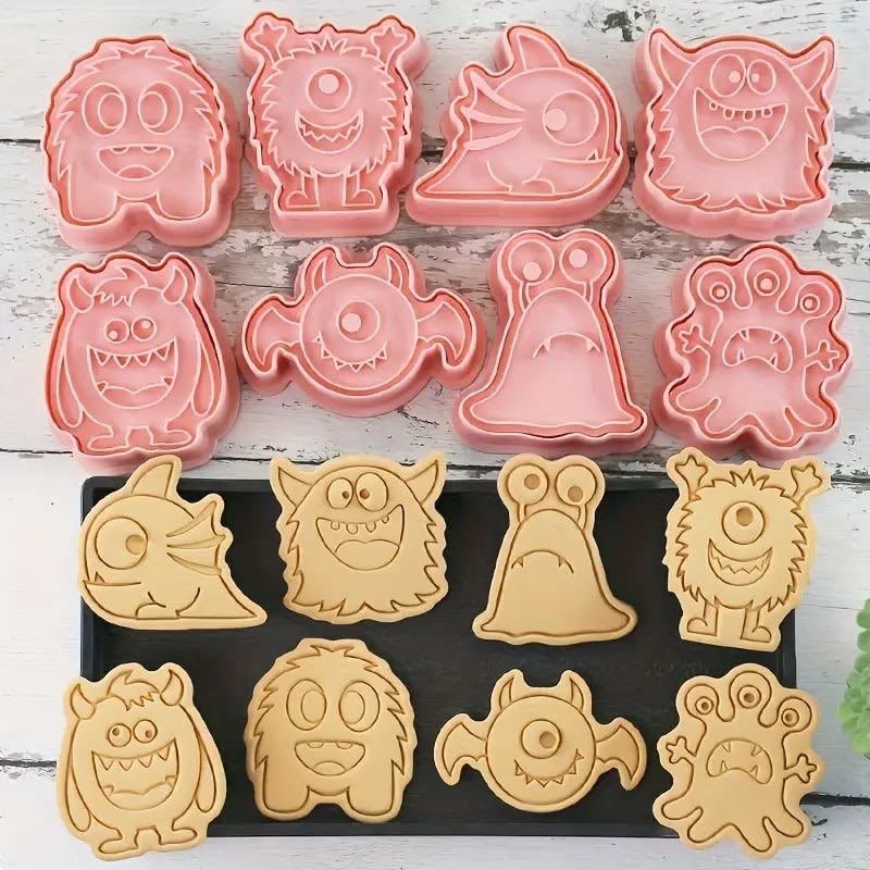 Set Cortador Marcador Monstruos 8 Diseños2